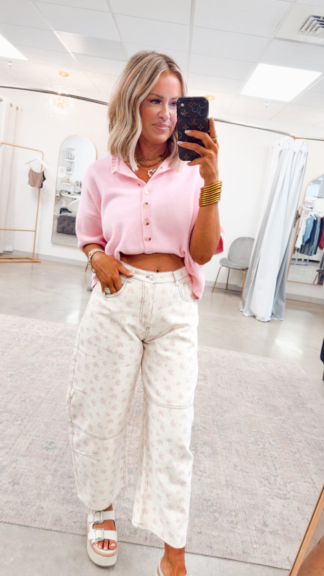 Meadow Bloom Barrel Jeans