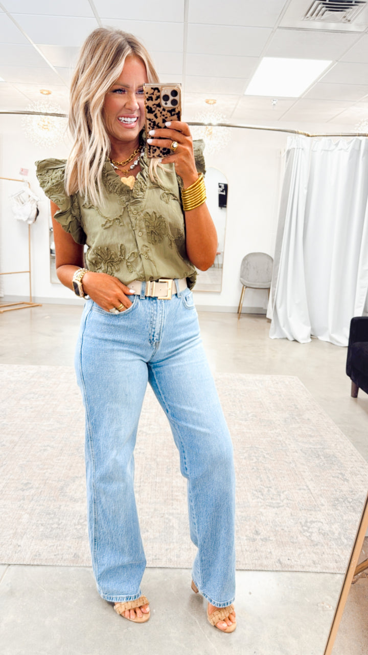 Laurel Olive Blouse