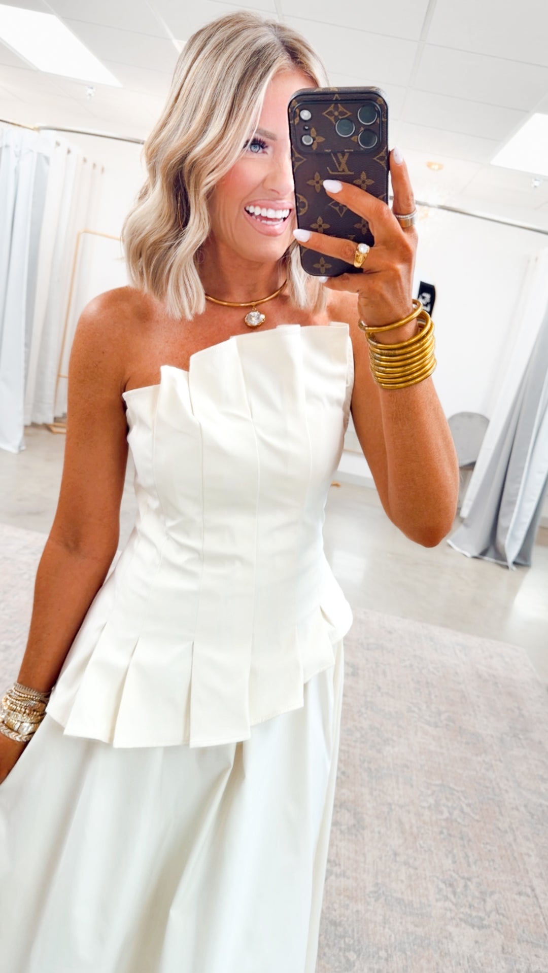 The Verona Sculpted Midi Dress-Ecru
