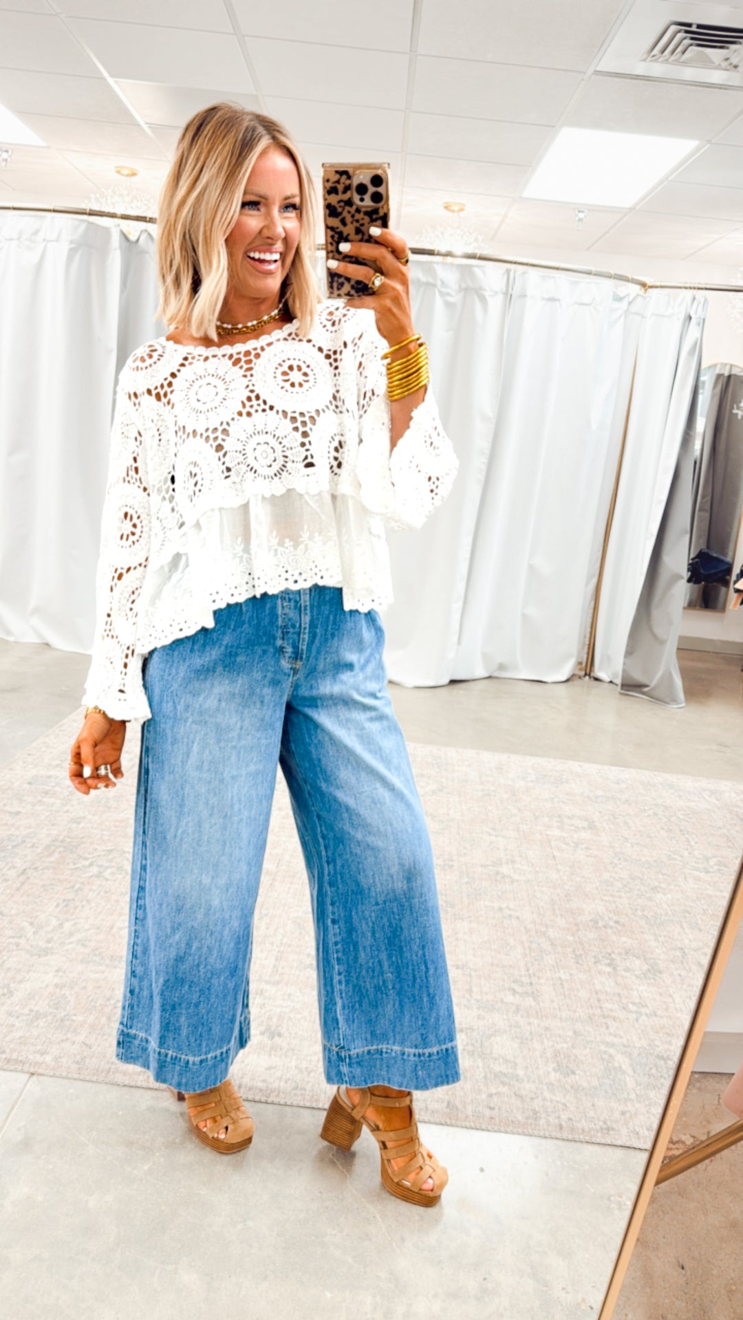 Eden Eyelet Top