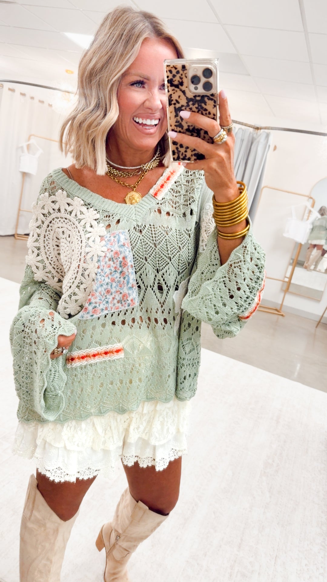 Whimsy Lace Shorts-Cream