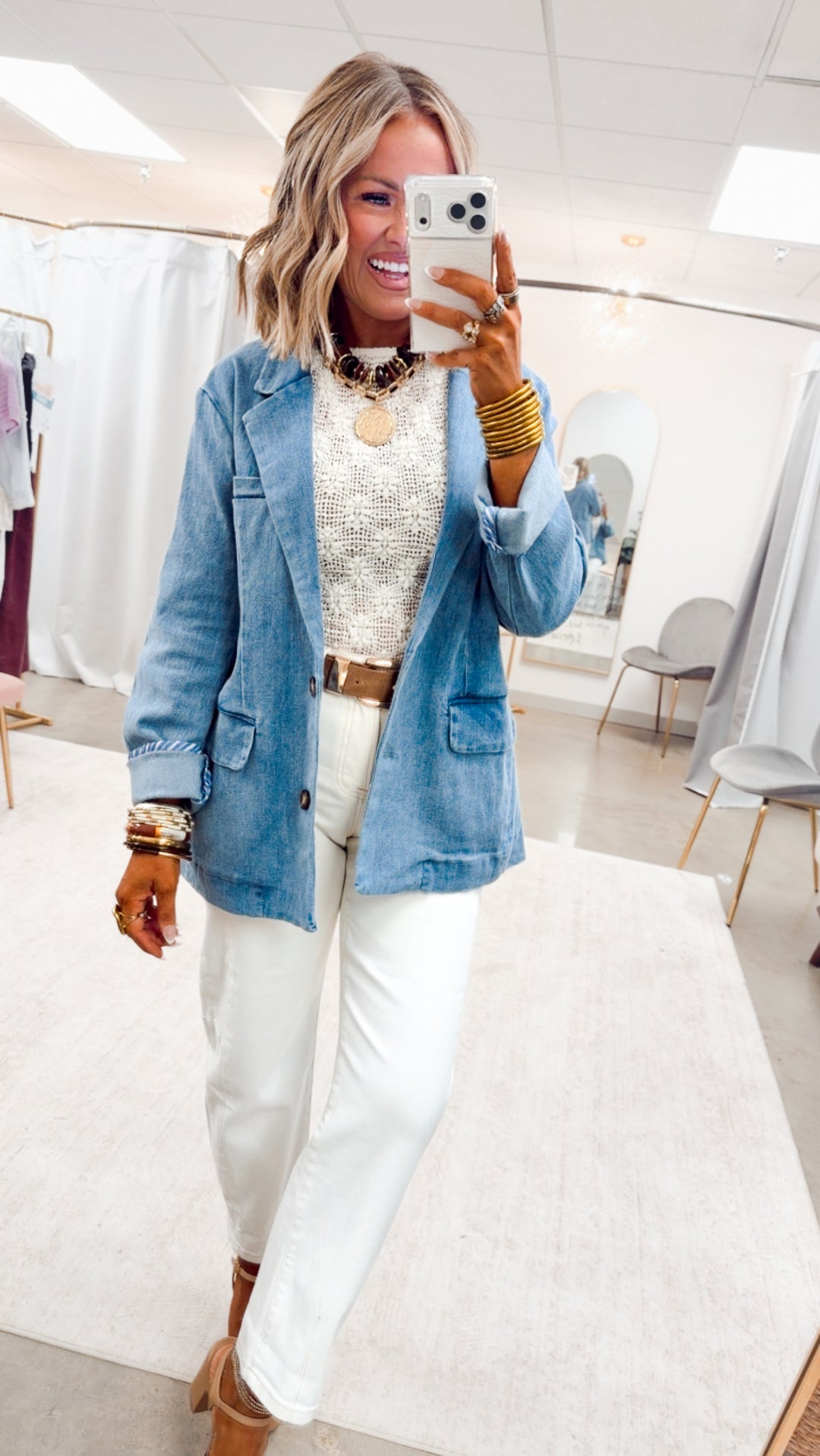 The Aria Floral Crochet Top-Cream