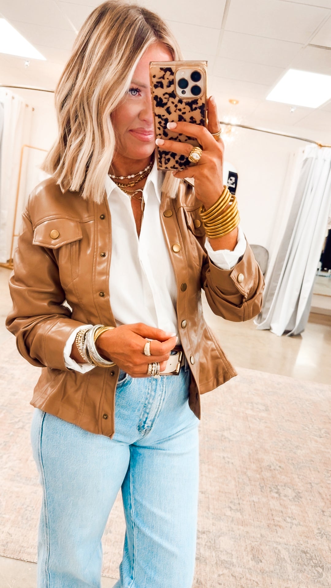 The Camila Faux Leather Jacket