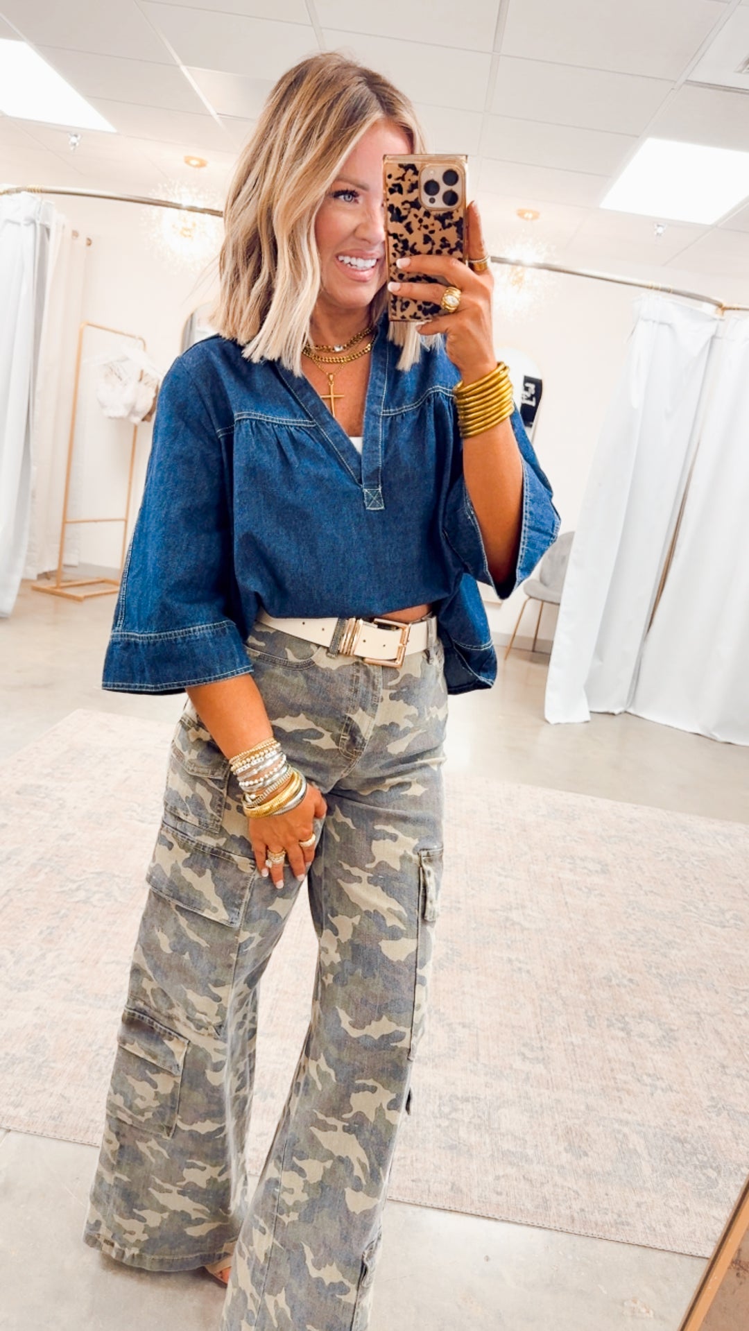 Denim Solace Top