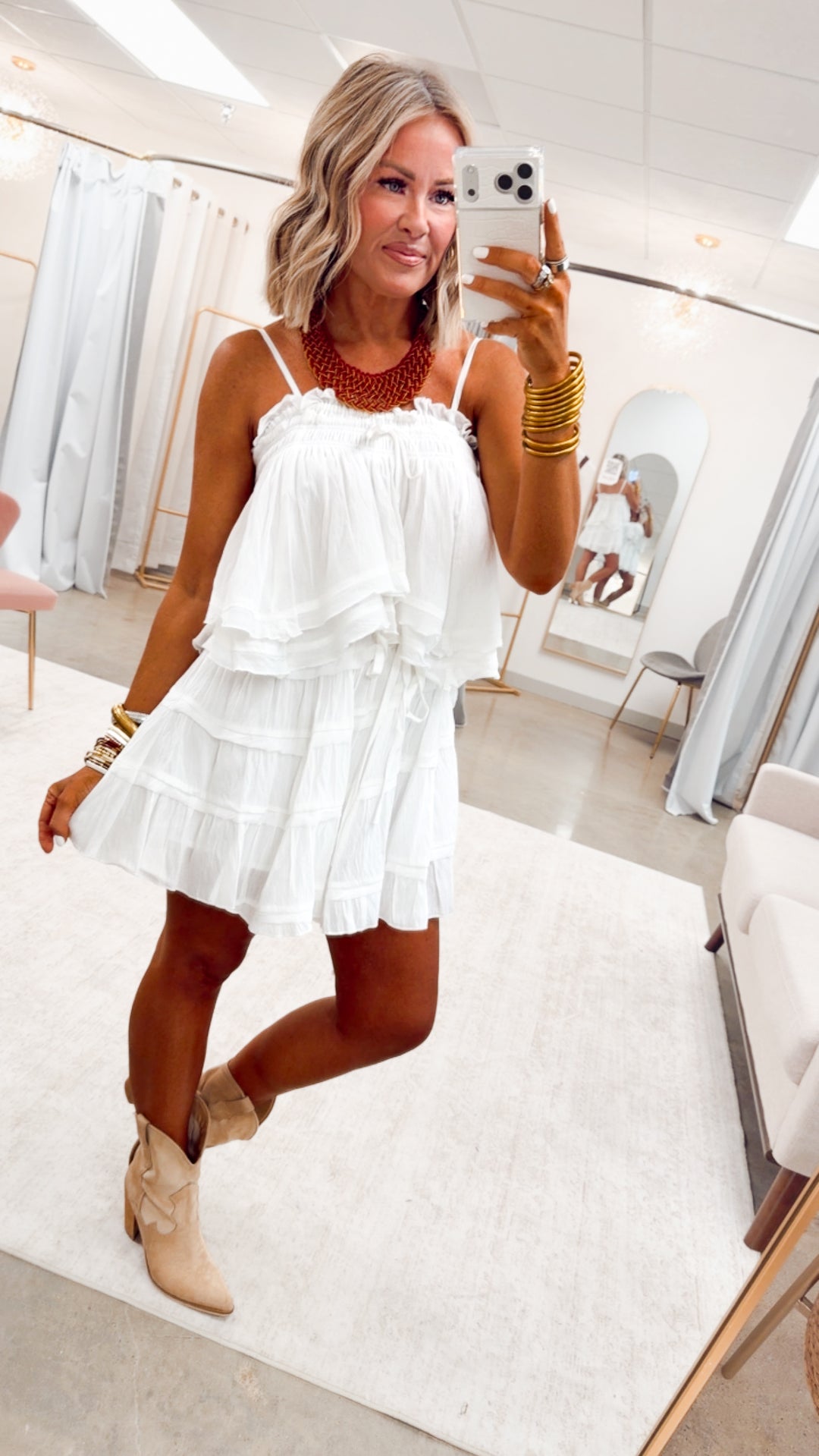 The Cambria Two Piece Set-White