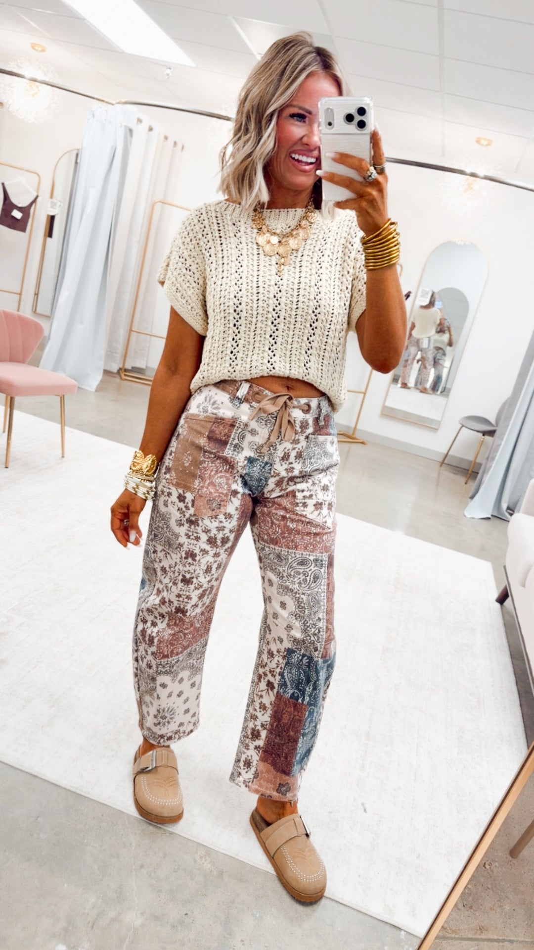 The Rustic Paisley Barrel Jean