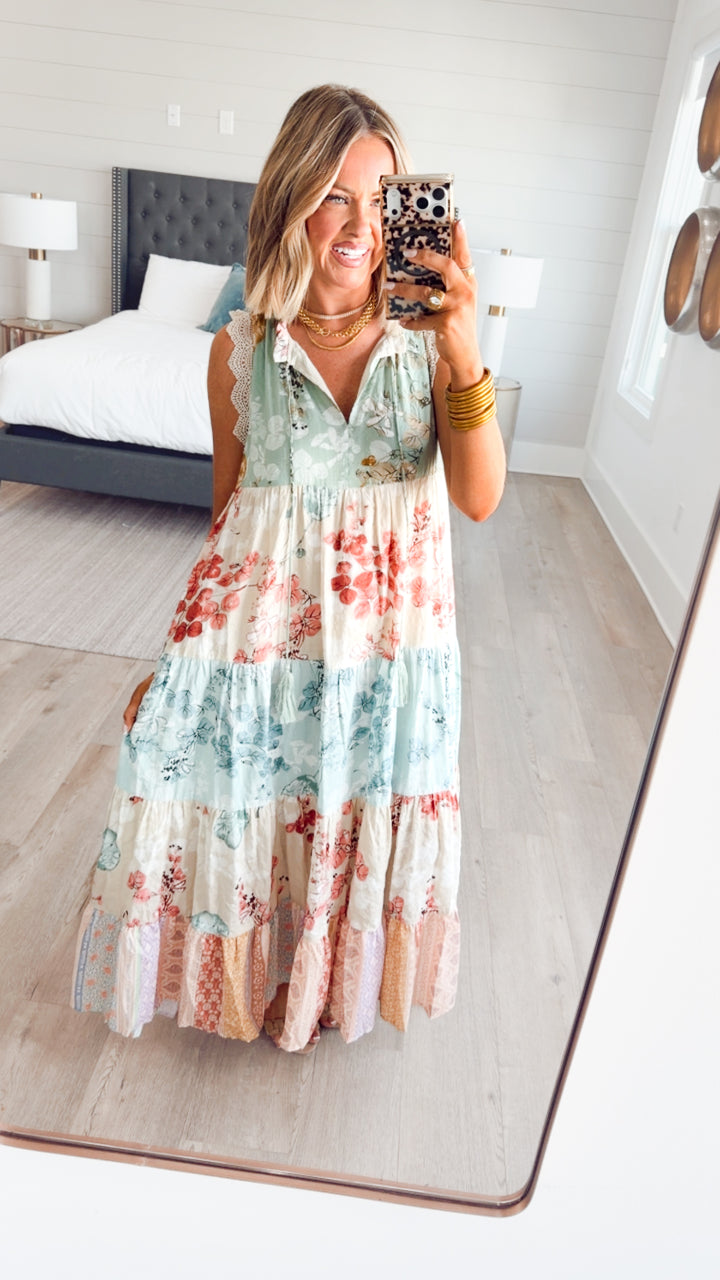 Patchwork Petal Dress