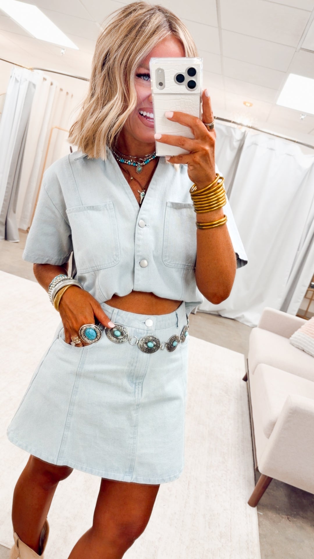 The Bristol Denim Set-Light Denim