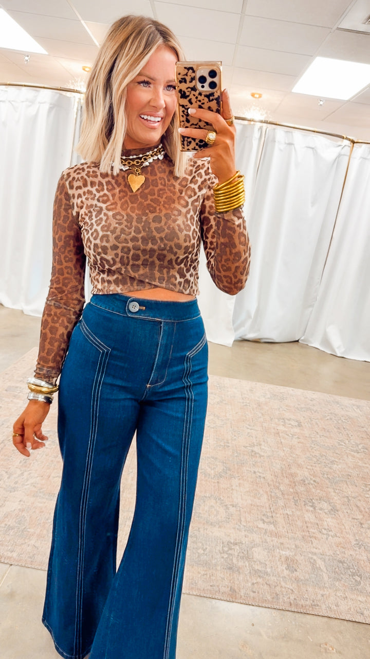 Katherine High Waisted Wide Leg Jean
