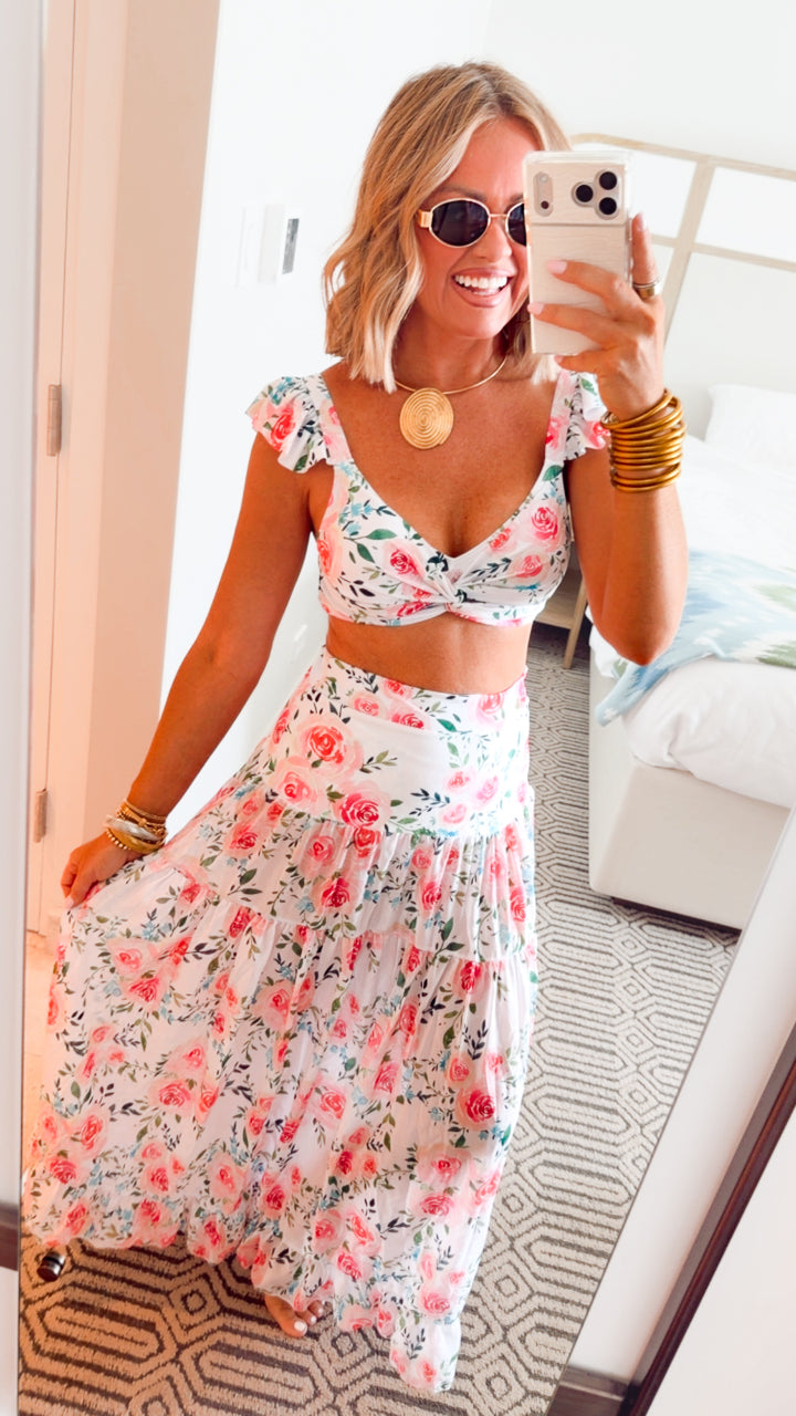 The Floral Capri Chic Swim Set