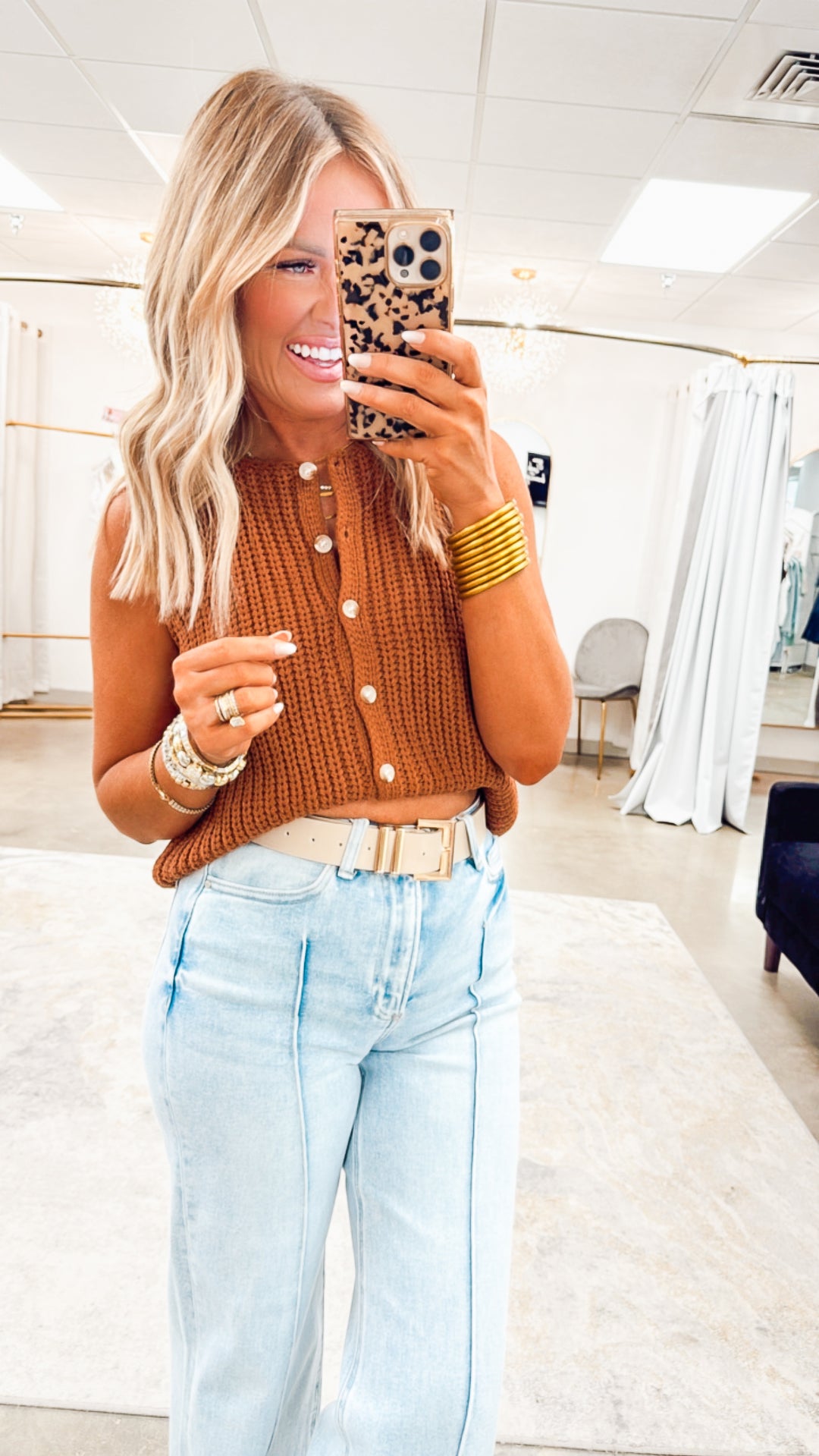 Emberlane Sweater Vest-Brick