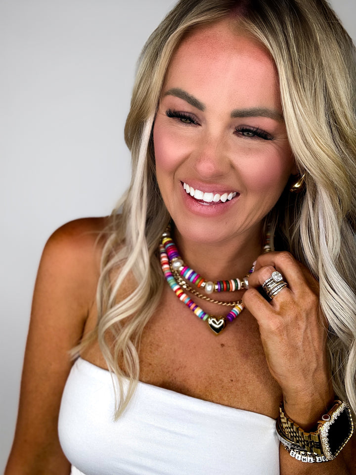 Hey Girlie Beaded Necklace