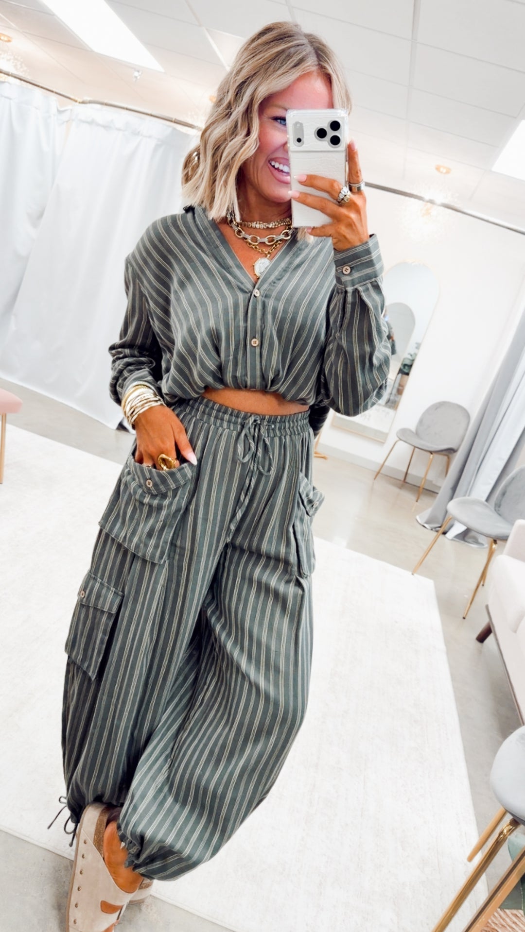 The Verity Cargo Pants Set