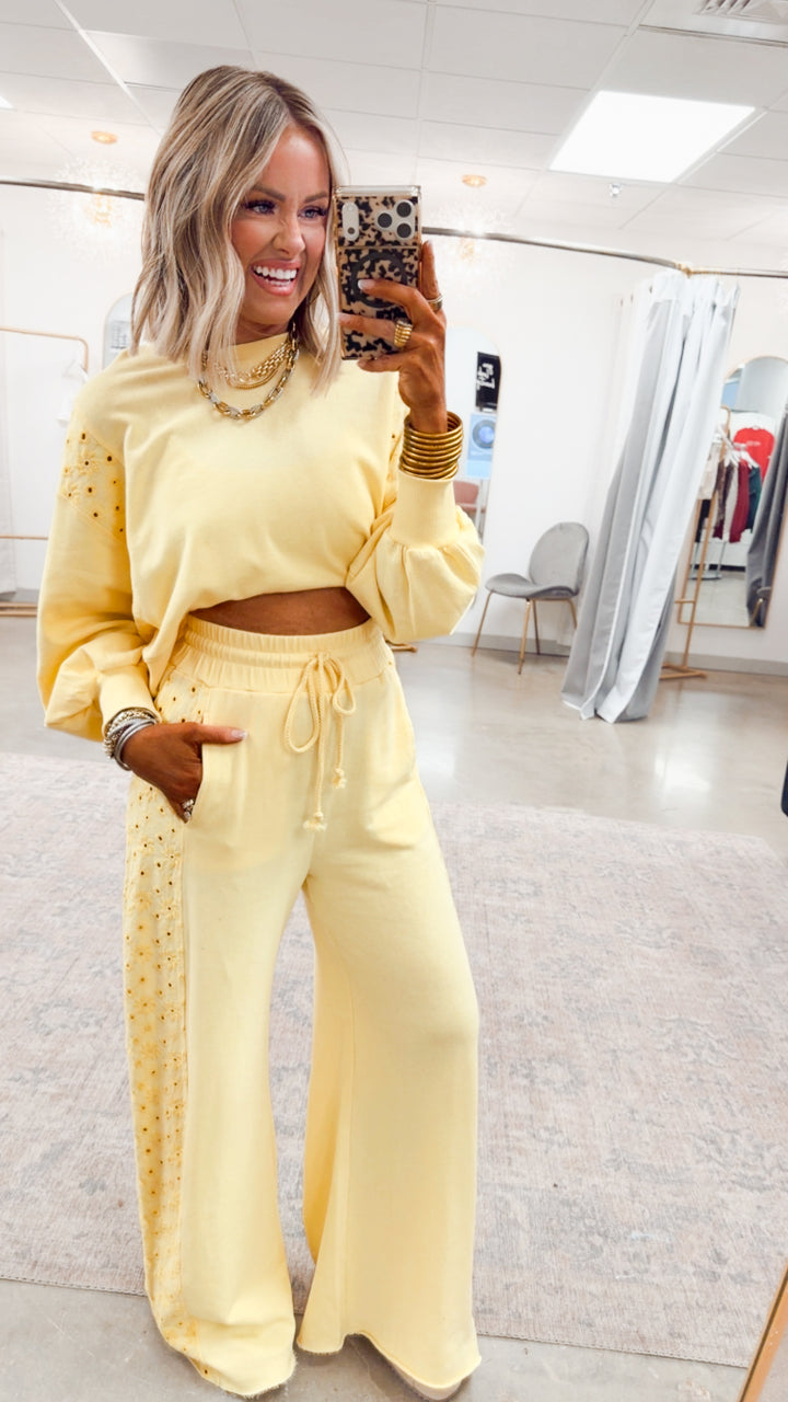 The Paloma Plush Set-Mellow Yellow