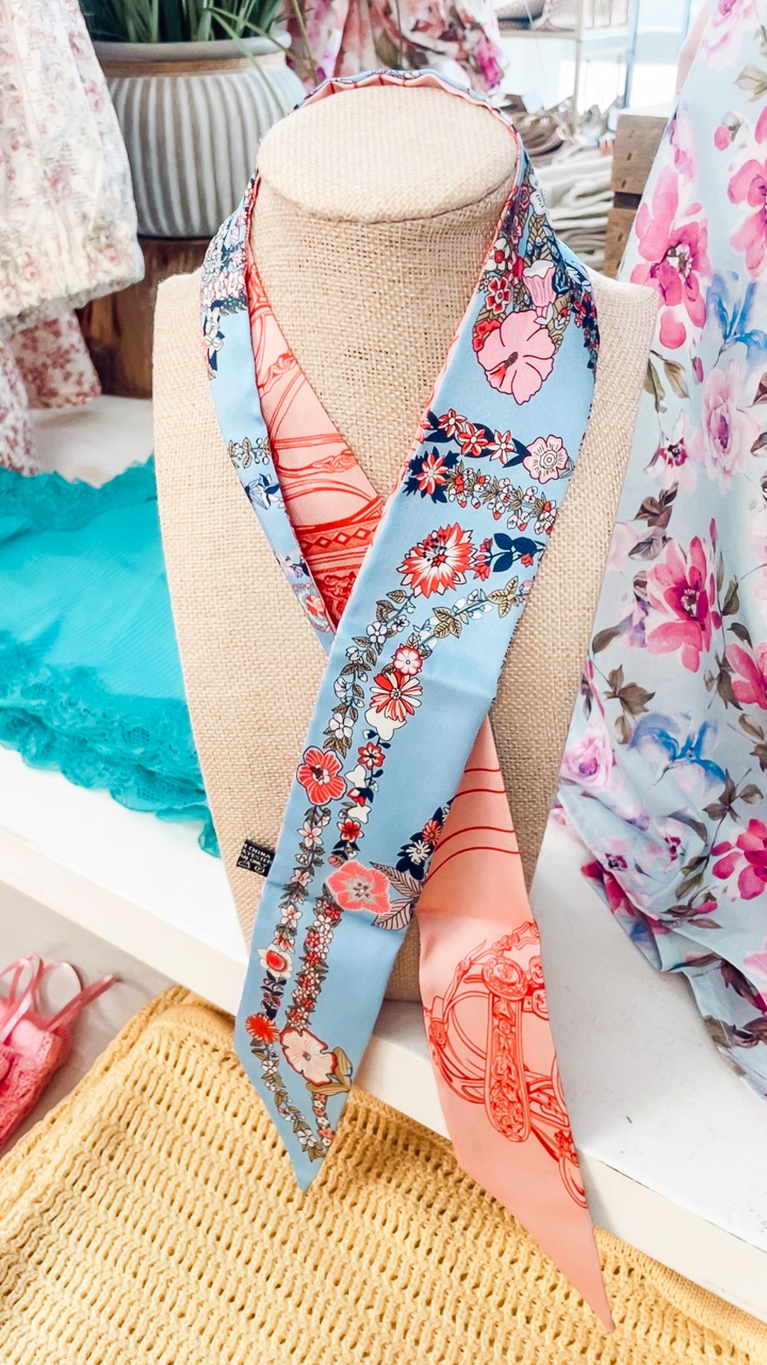 The Bluebell Bloom Scarf Necklace