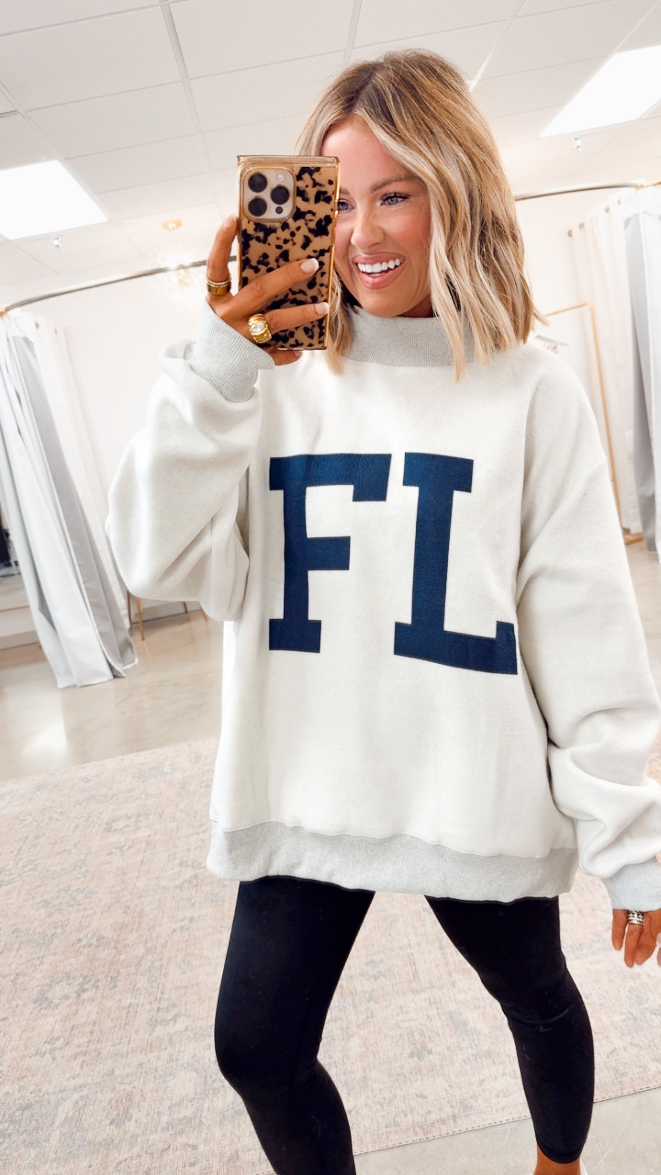 Florida Reversible Mock Neck Sweatshirt – Sparkle Tallahassee