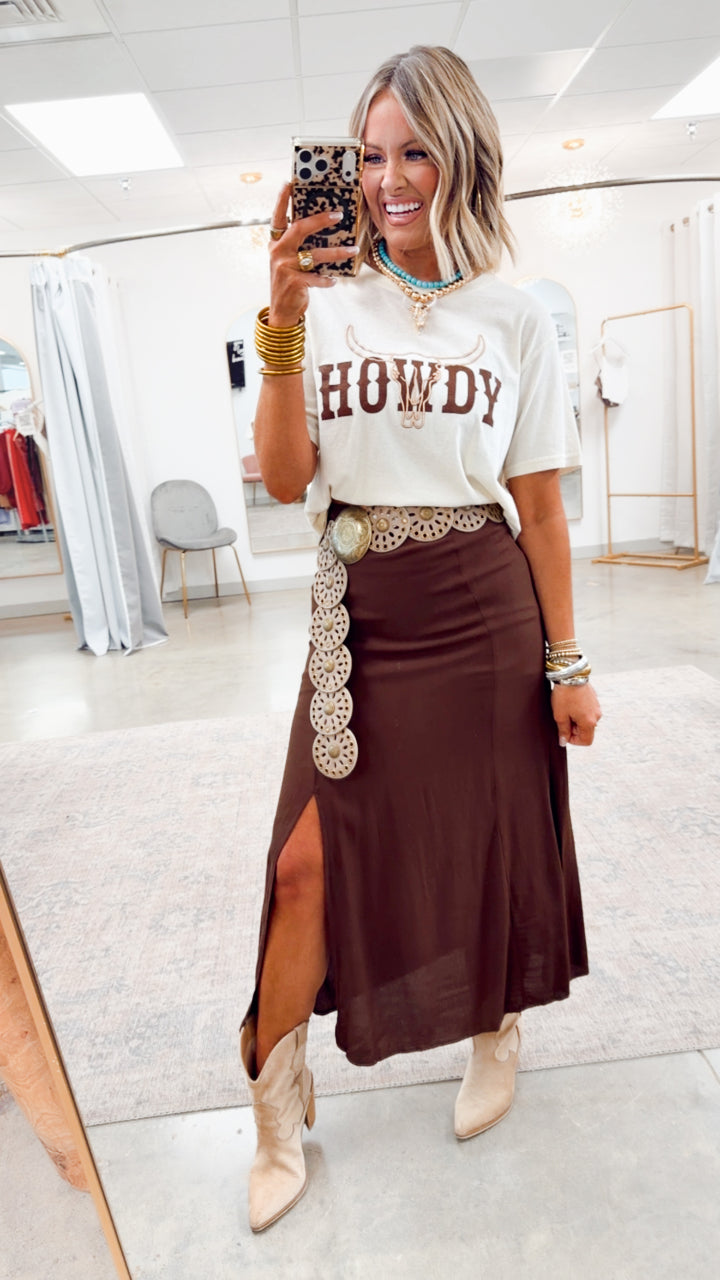 Howdy Longhorn Tee-Bone