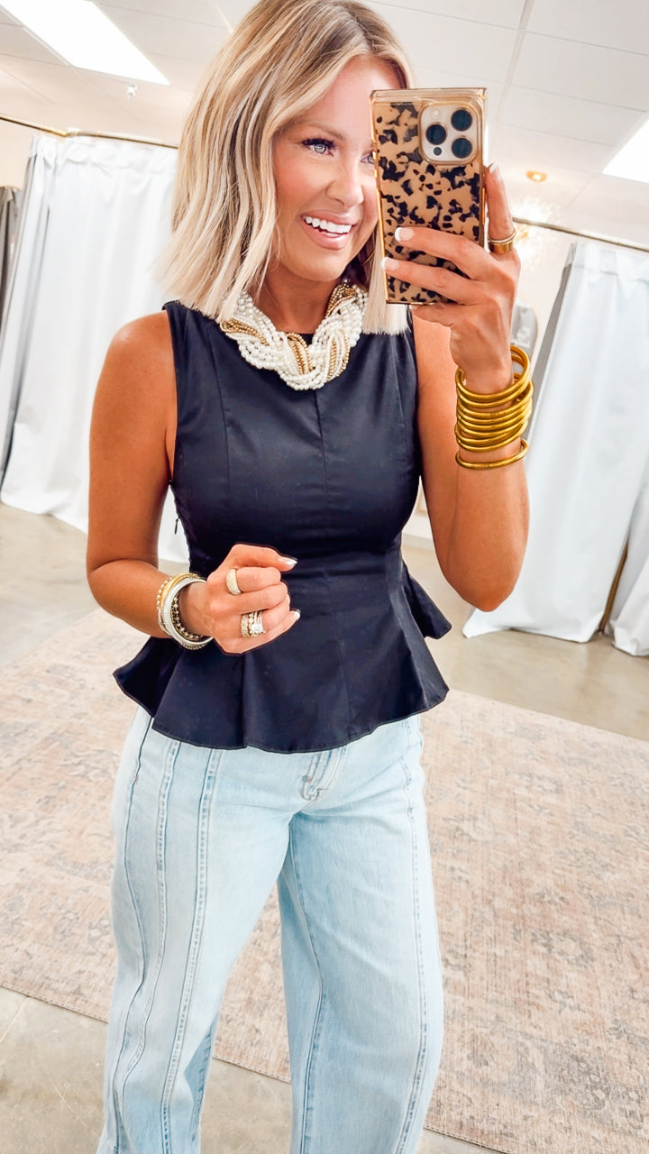 Sweet Serenity Top-Black