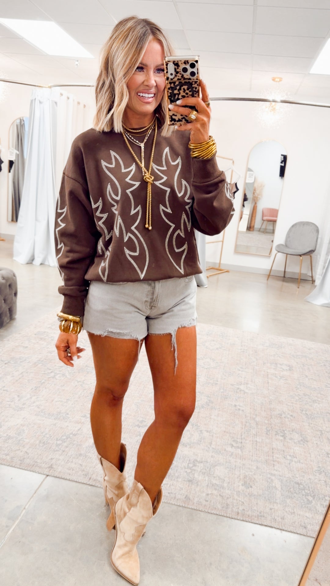 The Kayla Relaxed Shorts-Gravel