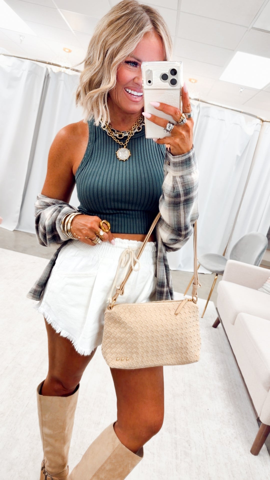 The Everyday Rib Tank-Vintage Pine Grove