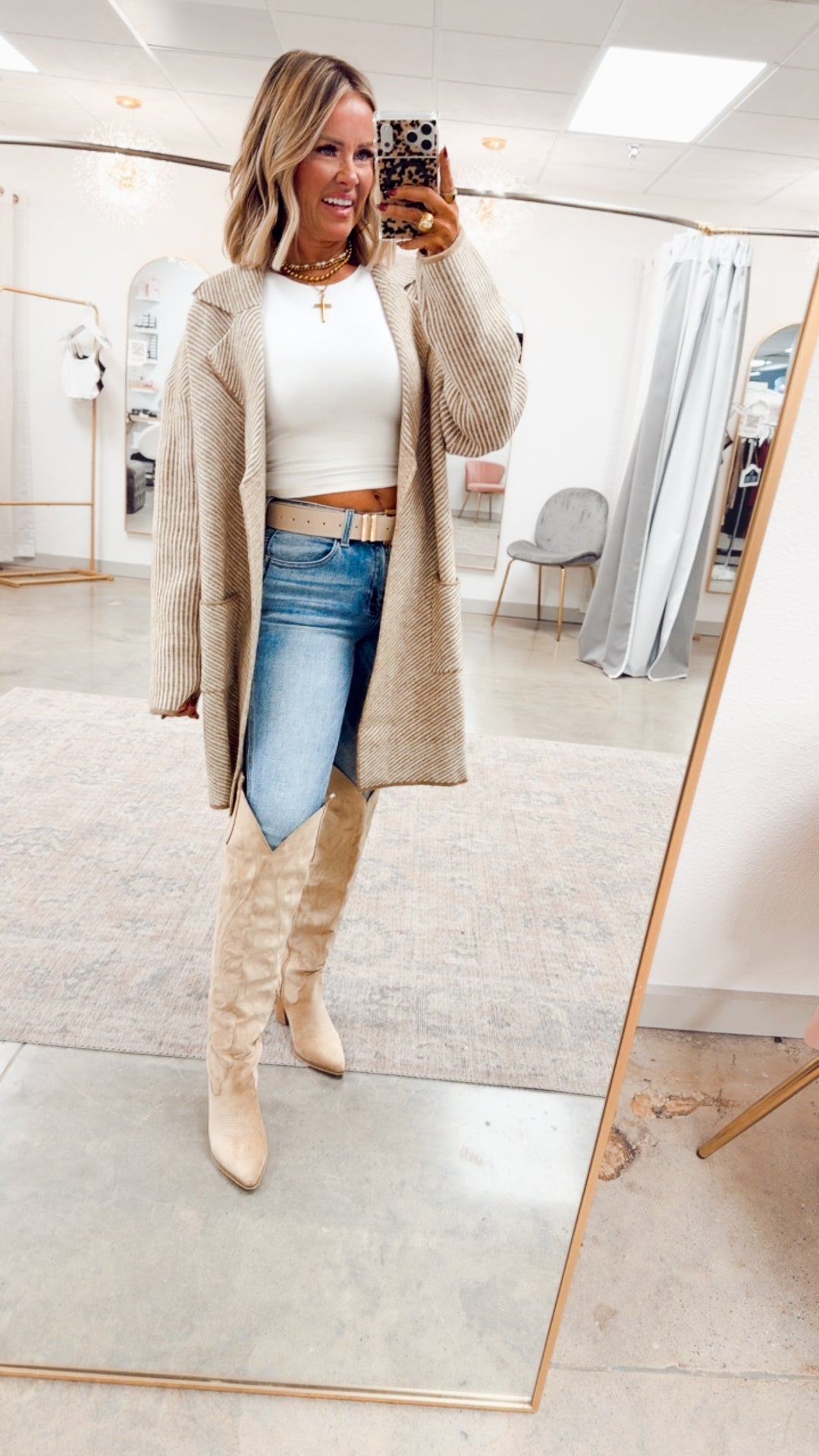 The Sutton Open Front Coat