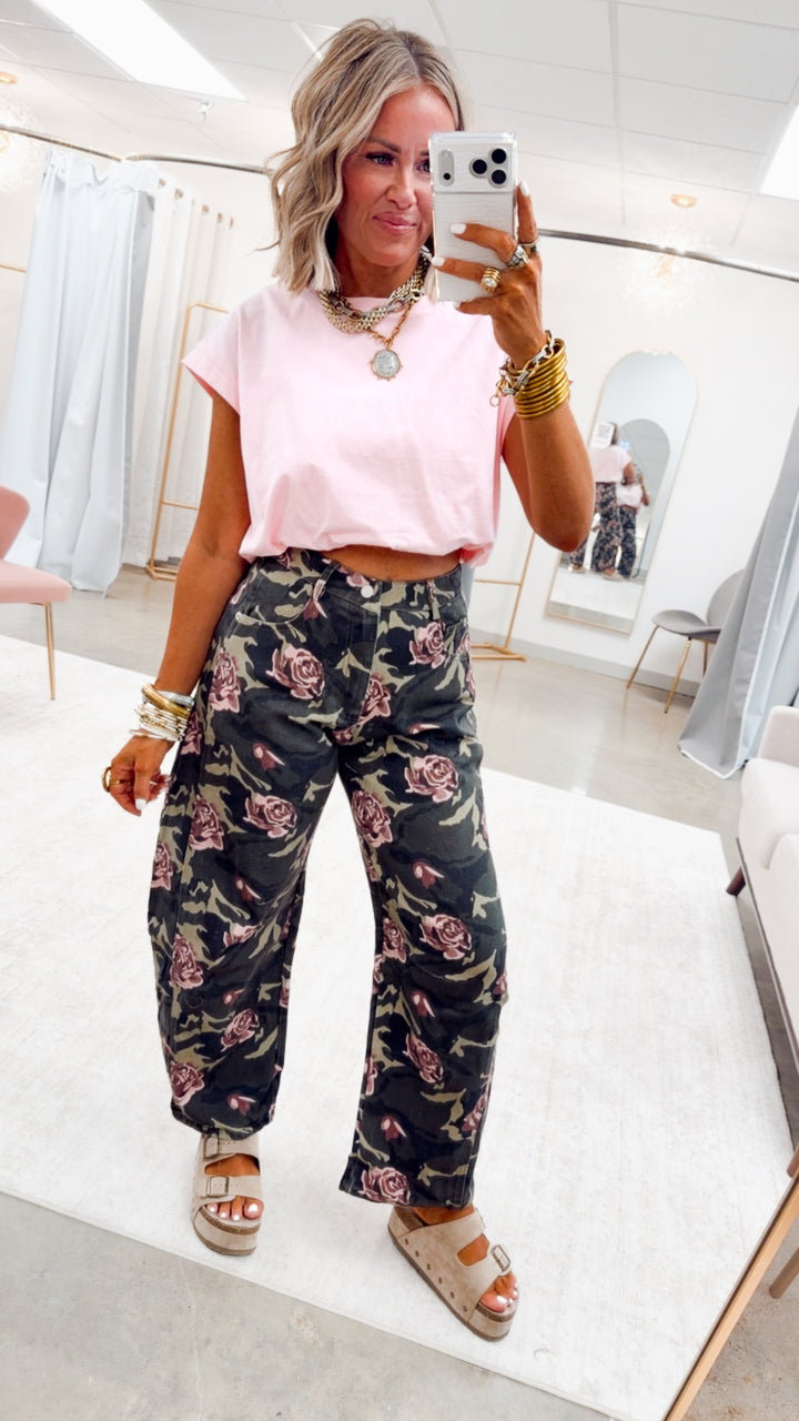 The Rose Command Barrel Jean