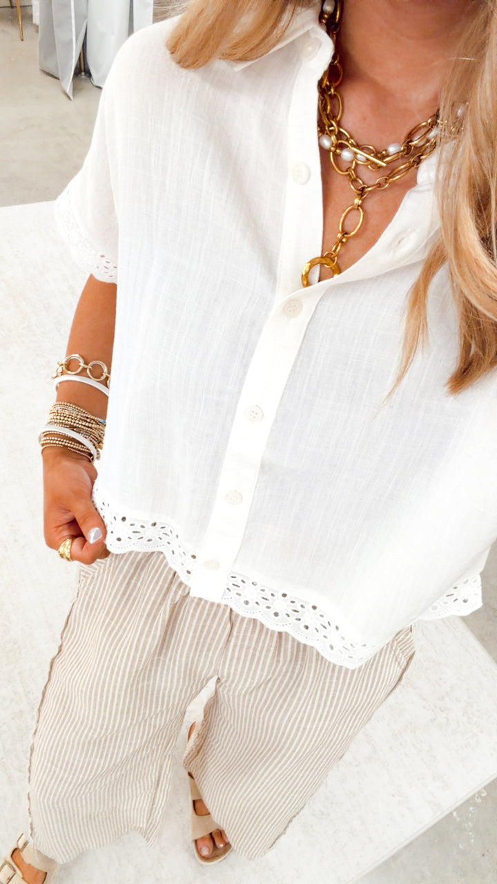 The Laura Eyelet Top