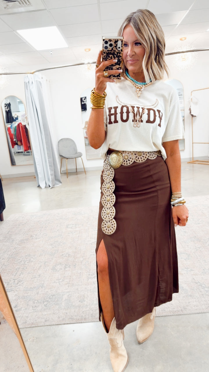 Howdy Longhorn Tee-Bone