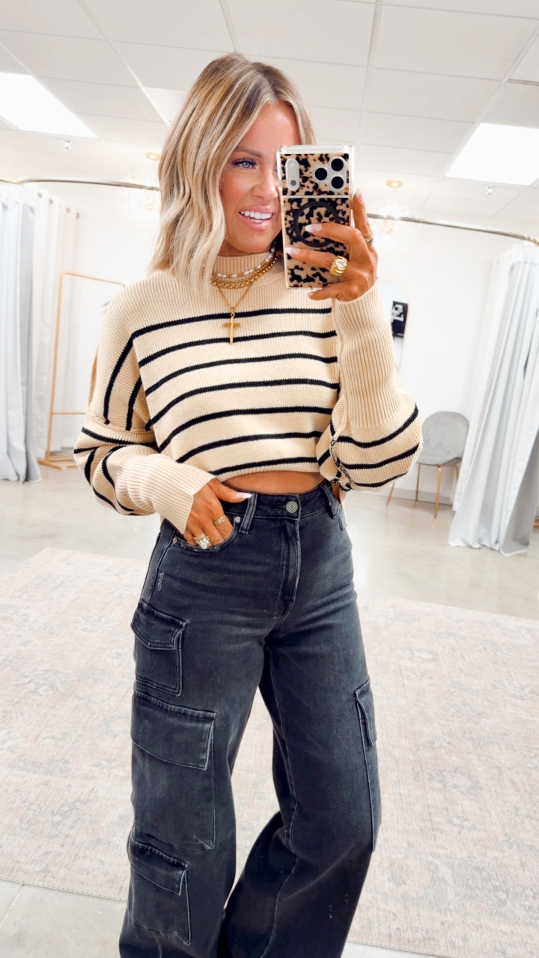 Elsie Mock Neck Sweater