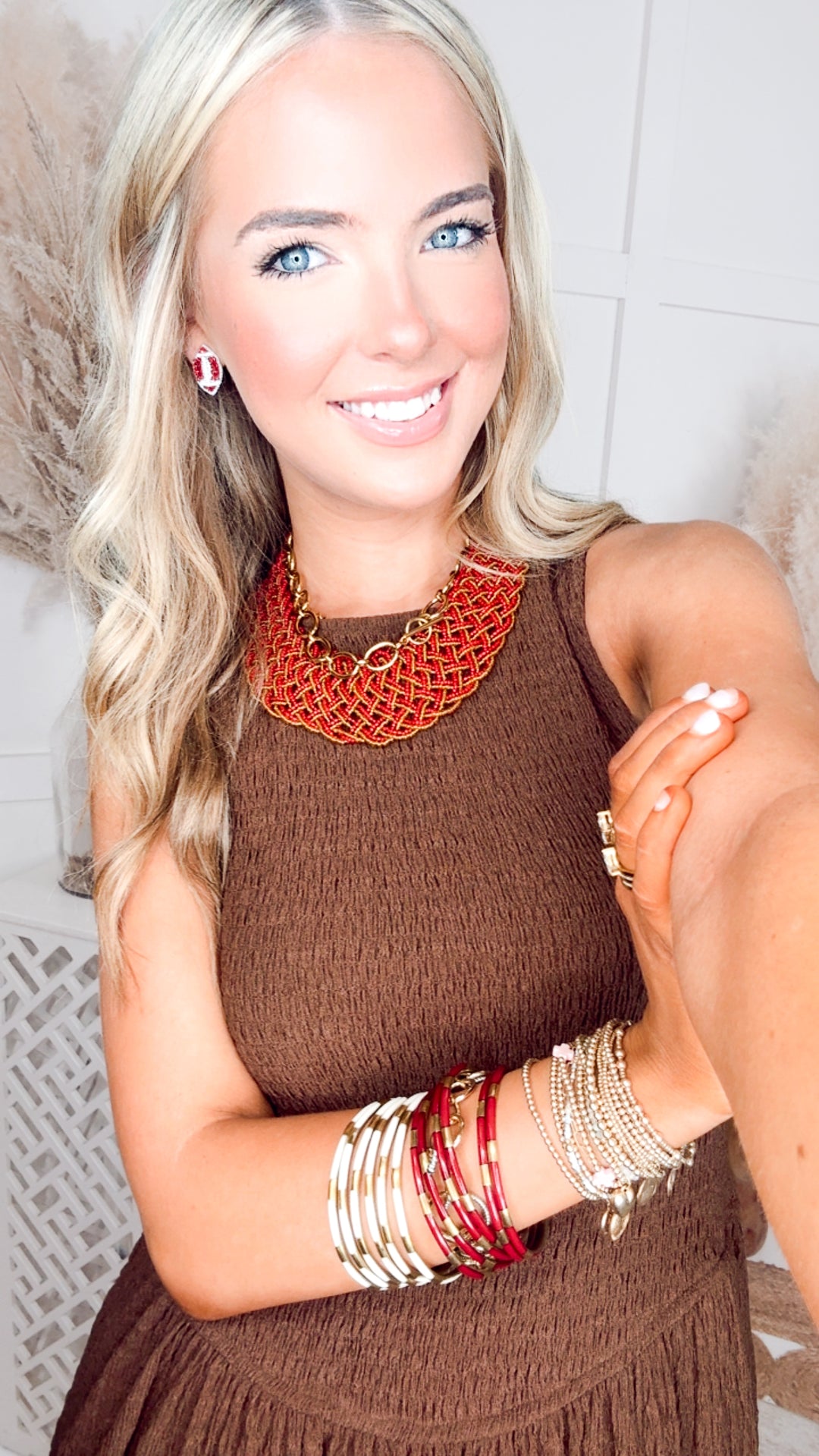 The Ellington Smocked Midi Dress