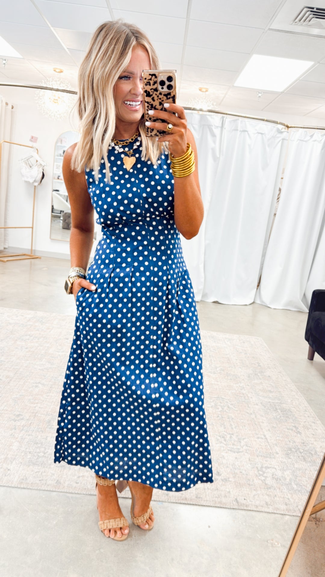 Estelle Polka Dot Dress
