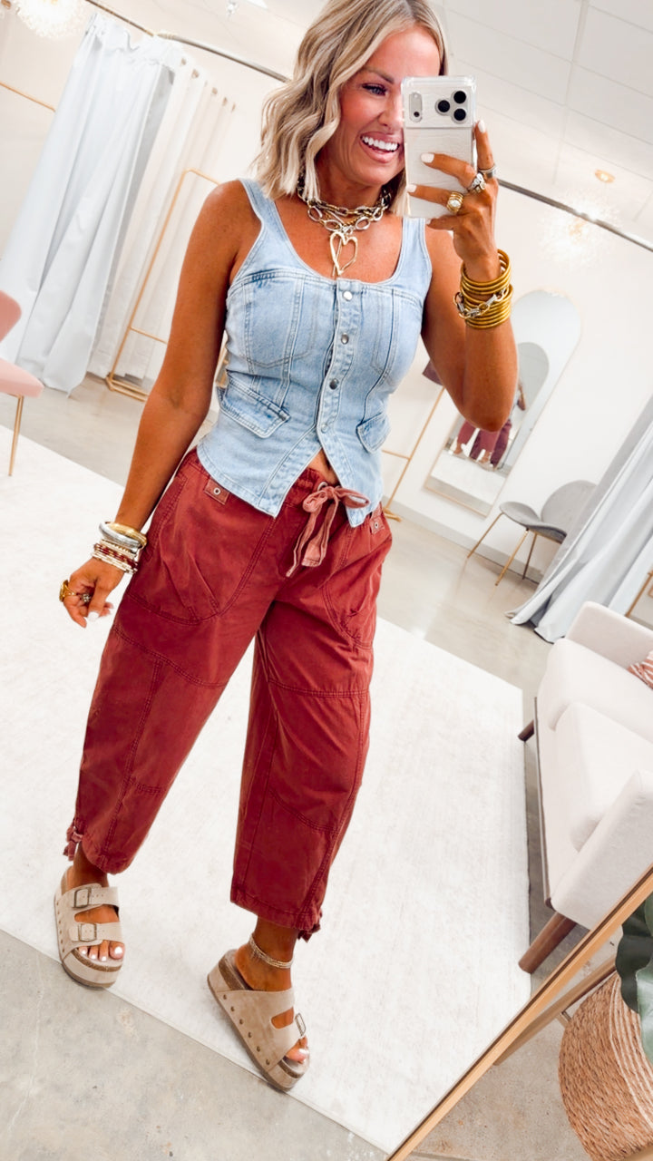 The Cabernet Cuffed Jogger Pant