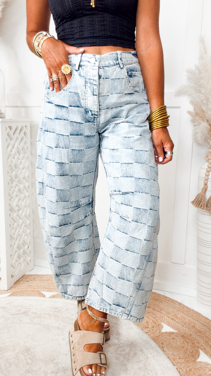 The Tidewoven Barrel Jean