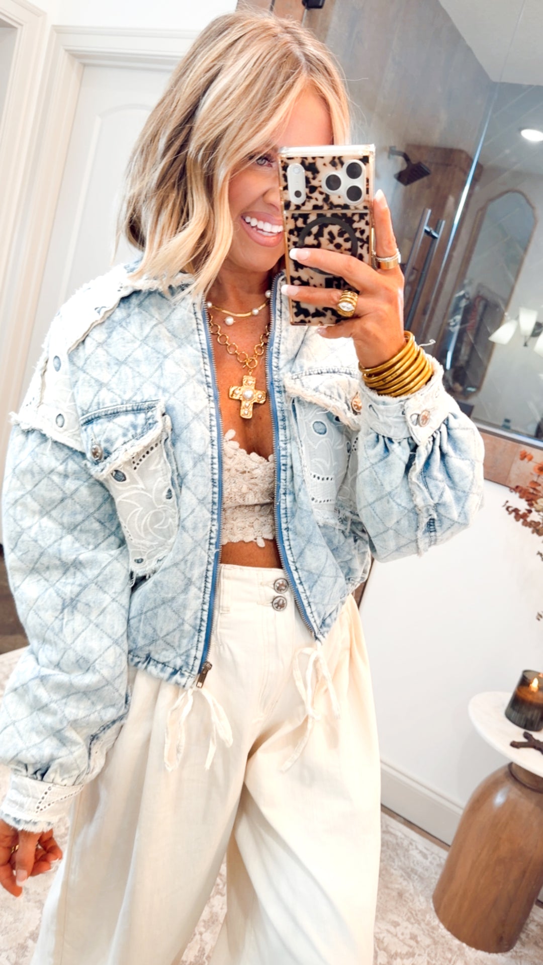 Wanderlace Bralette Top-Taupe