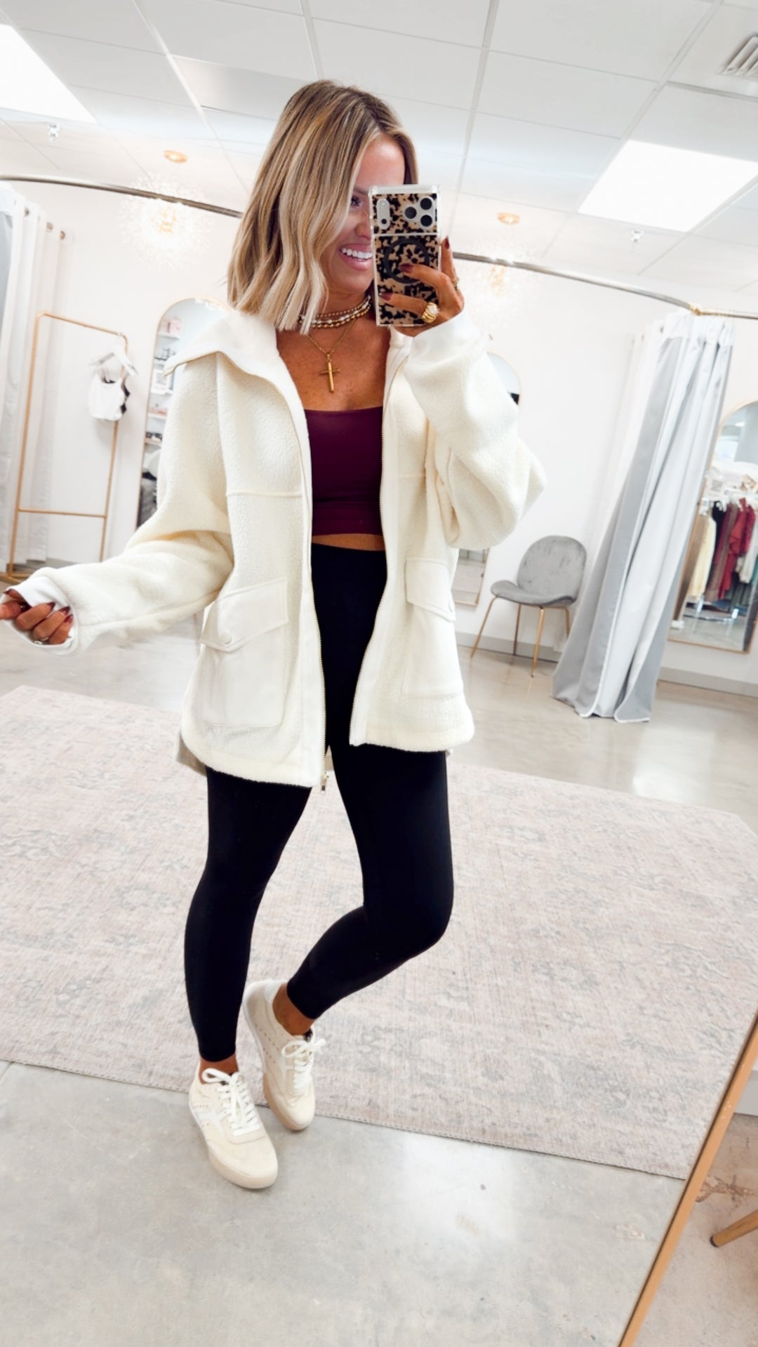 The Ellis Plush Sherpa Jacket