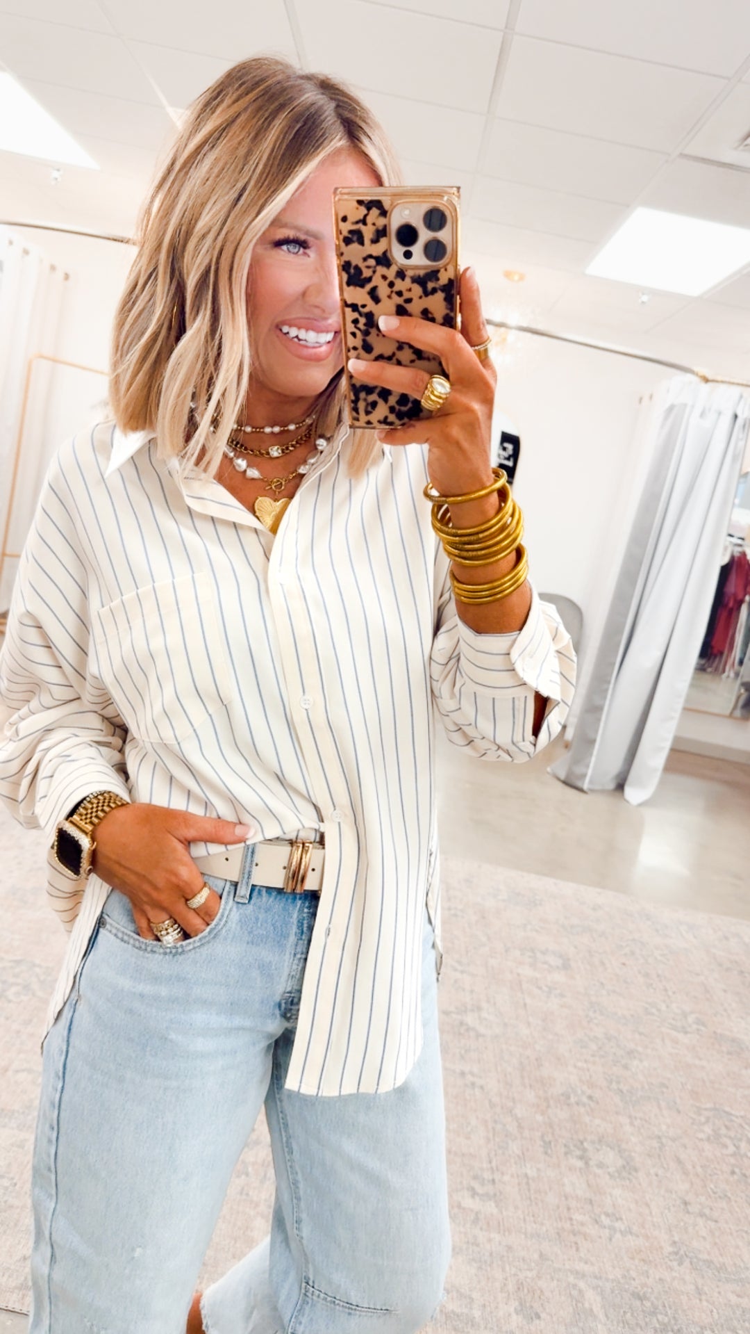 Sophisticated Stripe Blouse