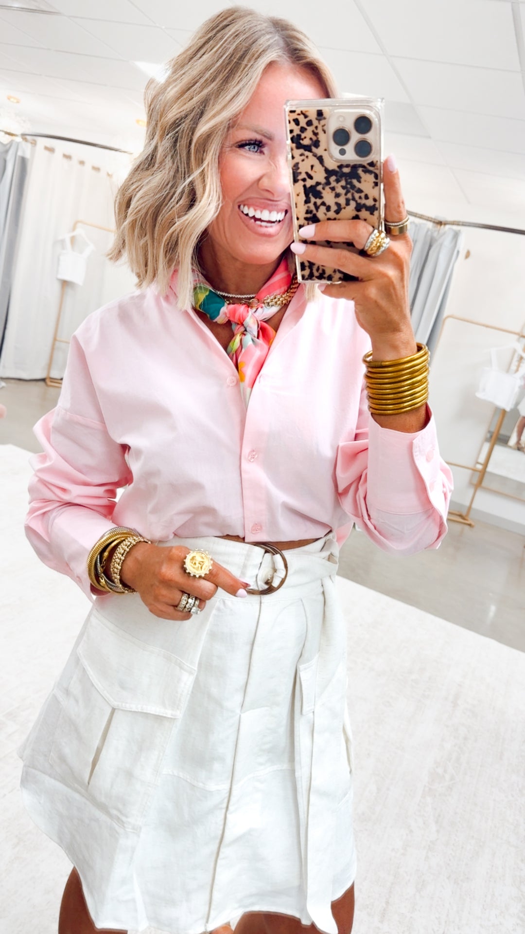 The Berkeley Cargo Skirt-White