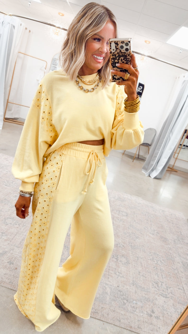 The Paloma Plush Set-Mellow Yellow