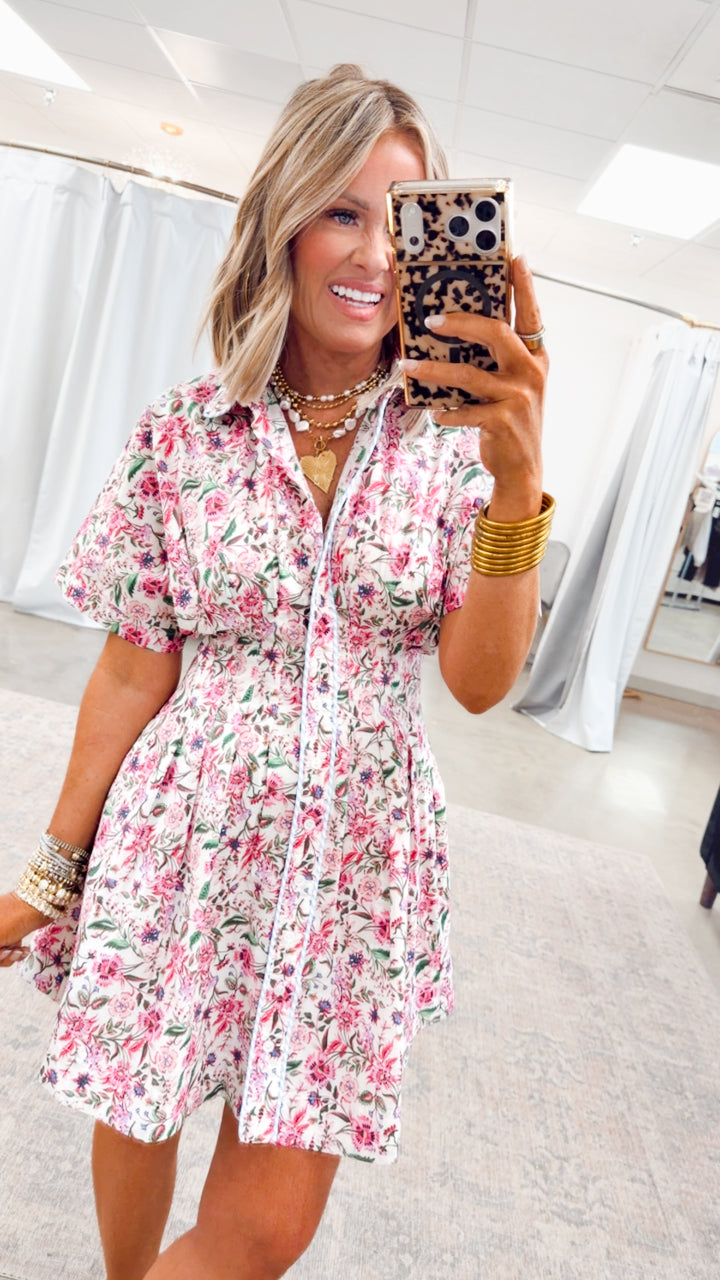 - FINAL SALE- Clarisse Floral Mini Dress