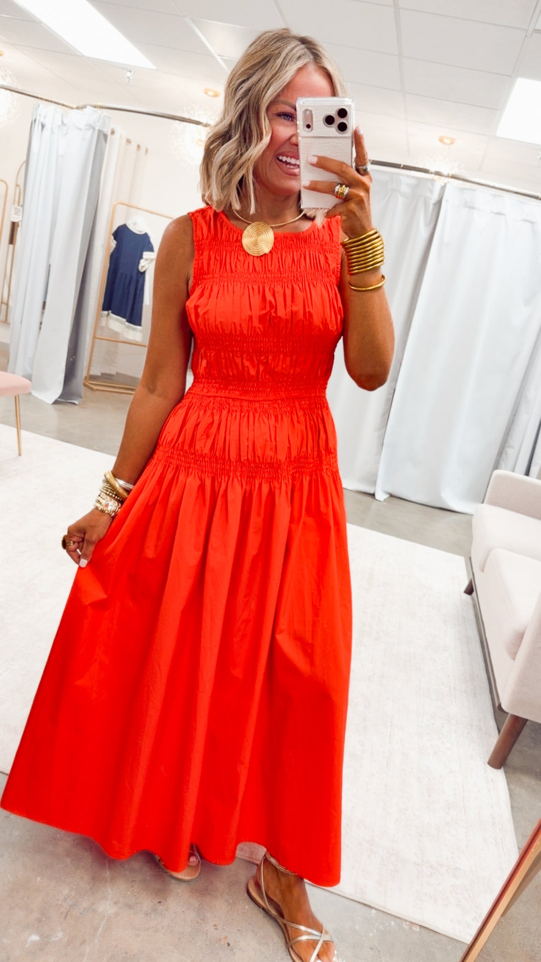 The Marisol Midi Dress-Poppy