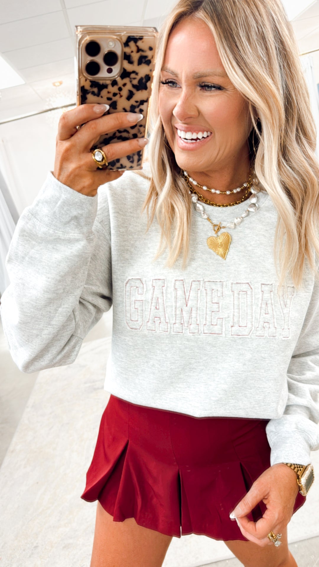 Game Day Sweatshirt-Grey