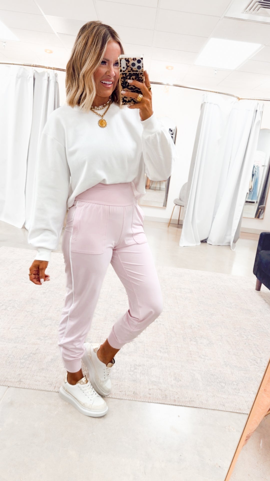 Vivienne Bow Sweater Top-Ivory