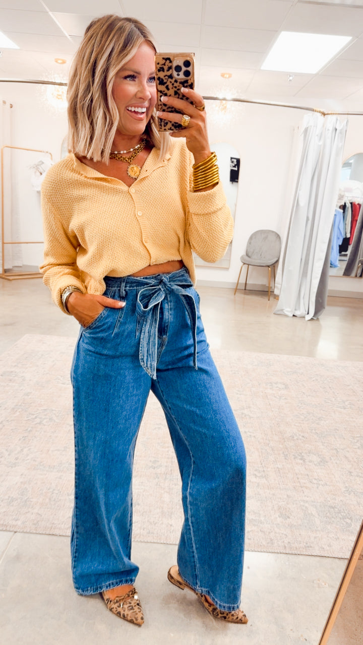 Grace Scalloped Top-Butter