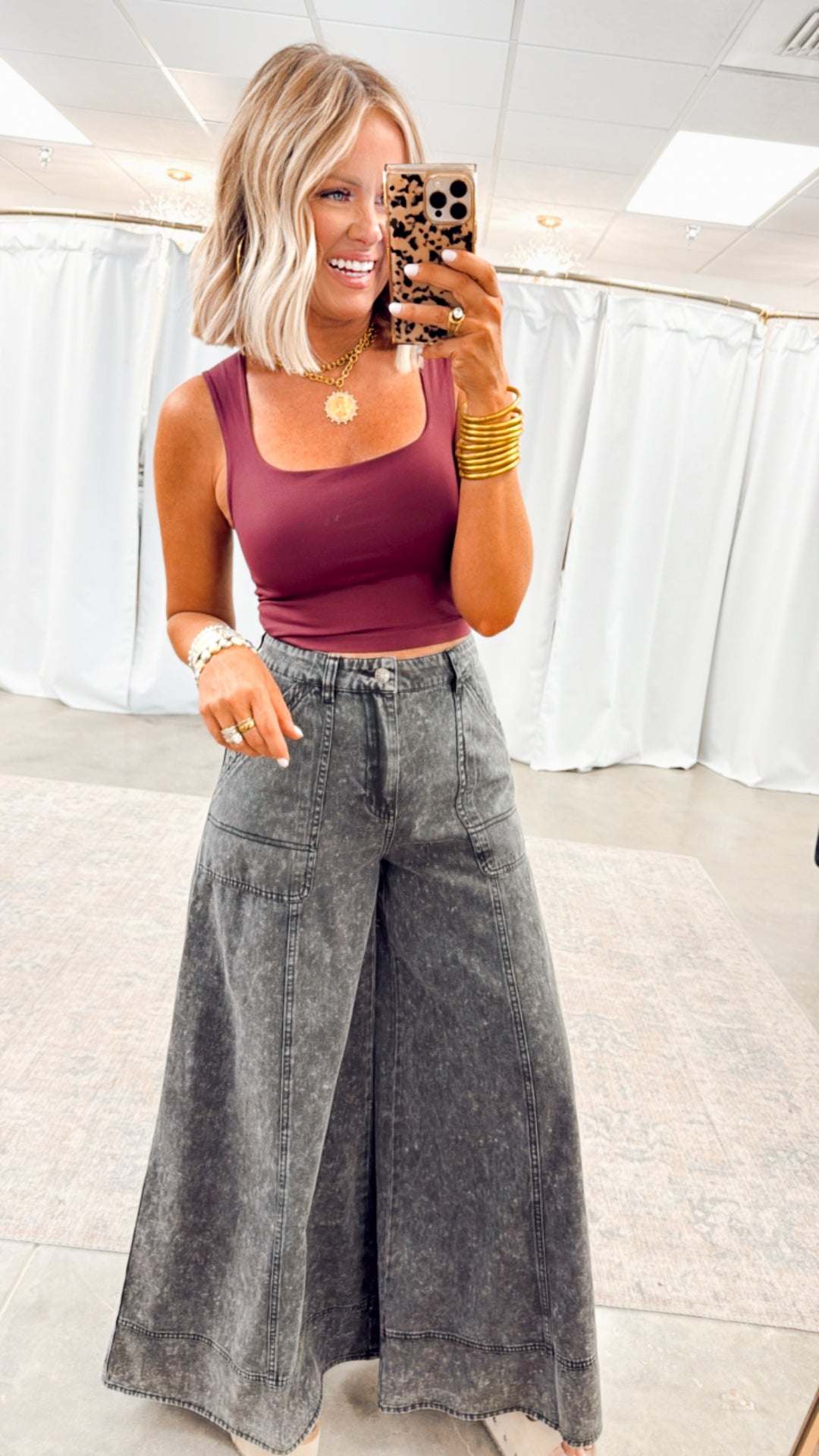 Nico Ultra Wide Leg Carpenter Pants