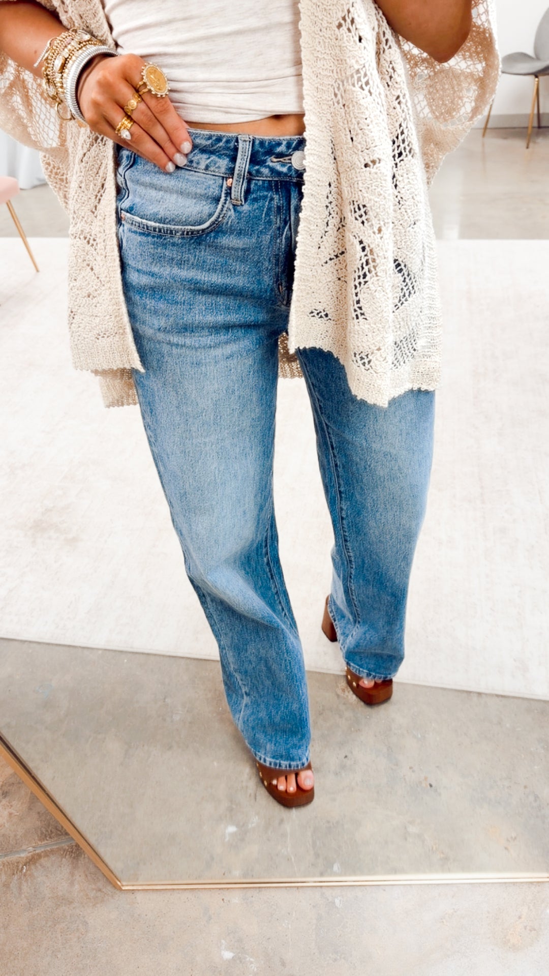 The Charis High Rise Wide Leg Jean