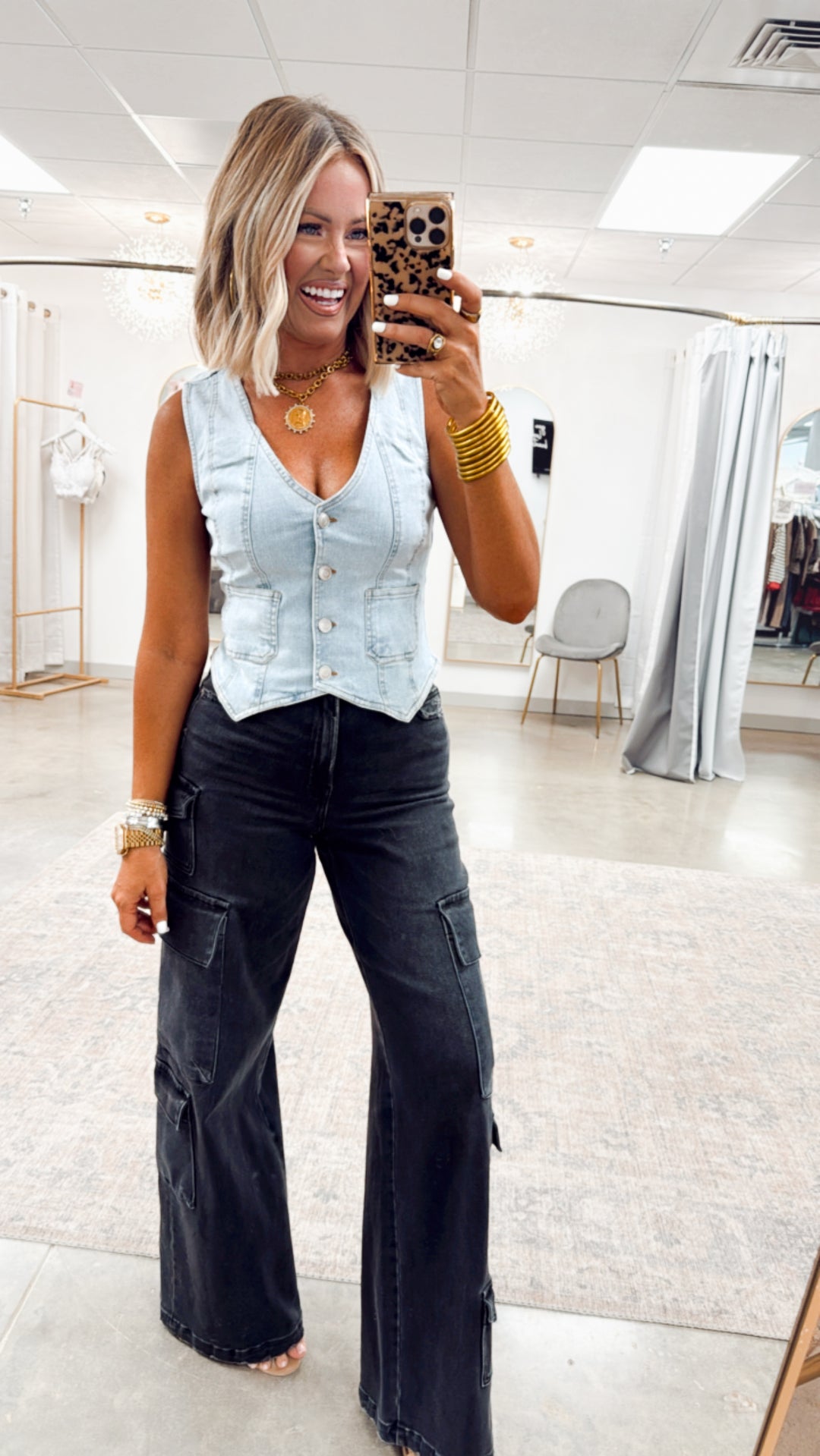 Nash Denim Vest-Light Denim