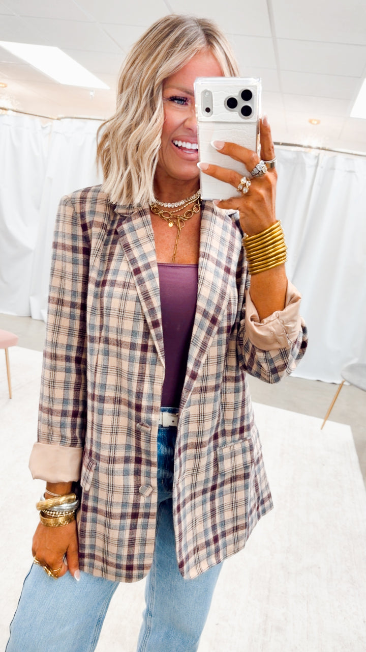 The Ashford Plaid Blazer