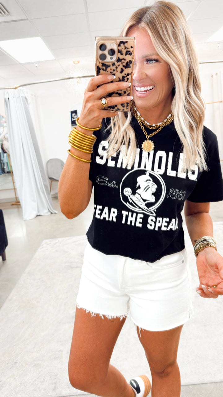 Seminoles Fear The Spear Cropped Tee