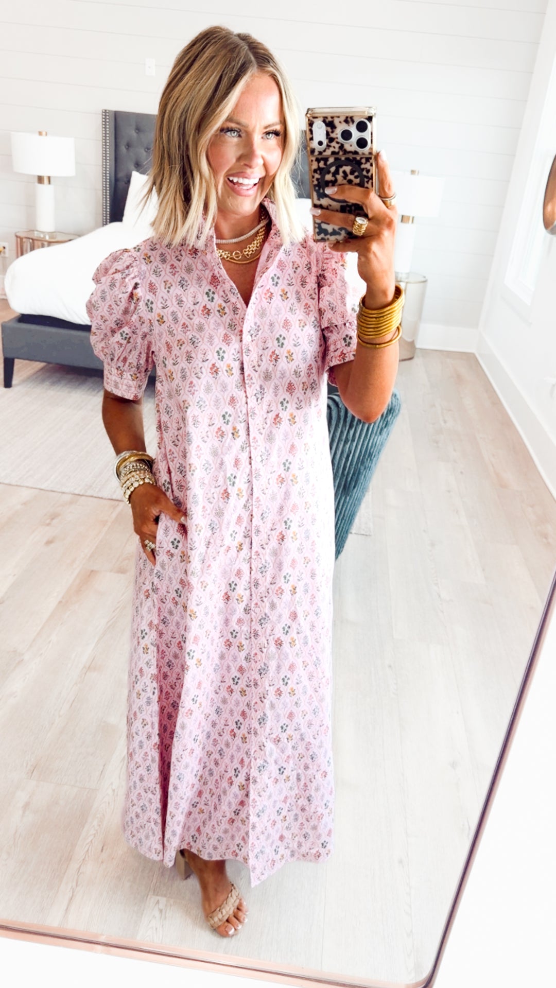 The Camellia Floral Midi Dress