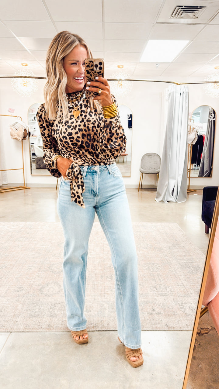 Elan High Rise Cuffed Jeans